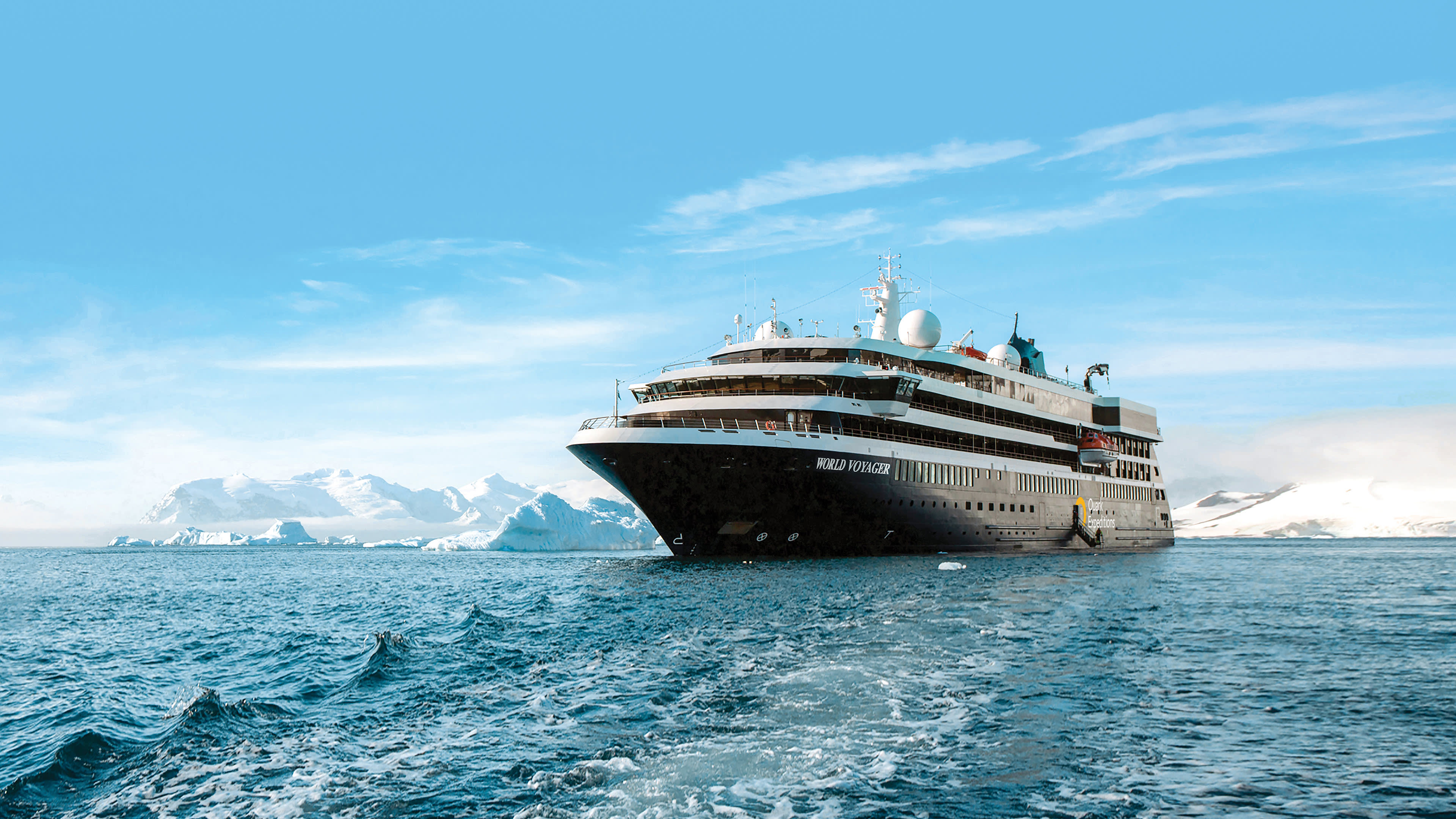 World Voyager Ship aerial Antarctica