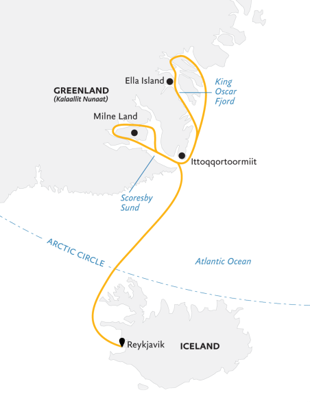 北极光下：冰岛和东格陵兰岛之旅