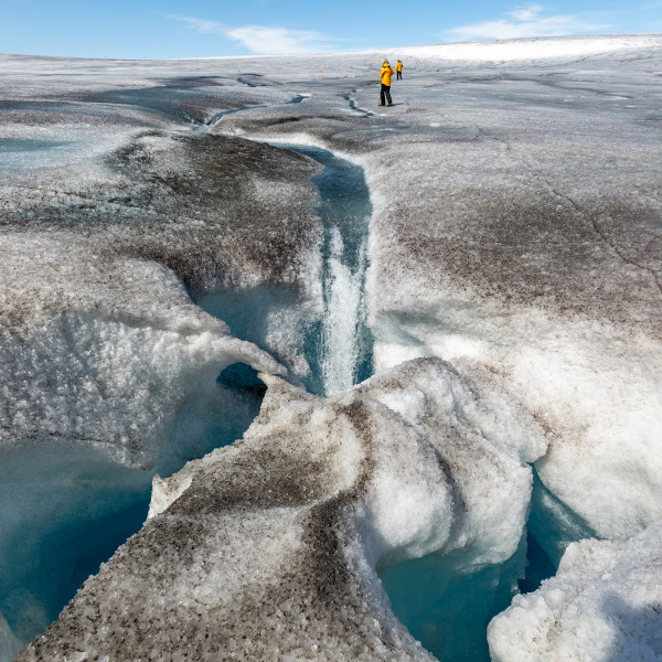 Guests on an Ice Sheet Experience in Greenland
