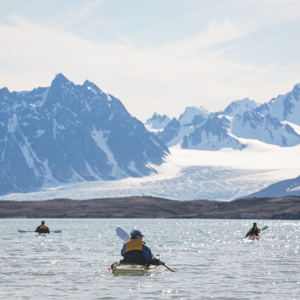 Kayakking in Svalbard