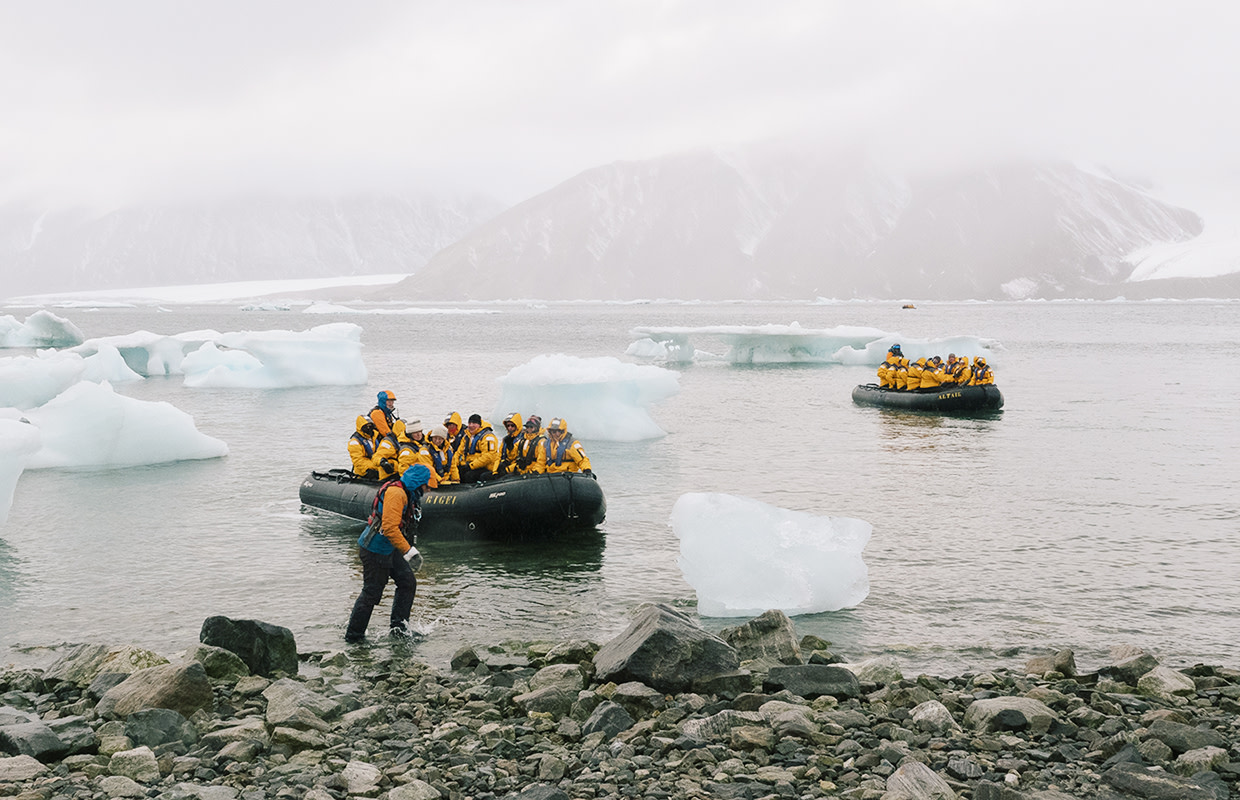 Arctic Glacier Landing (Ellesmere Island, Canada)
